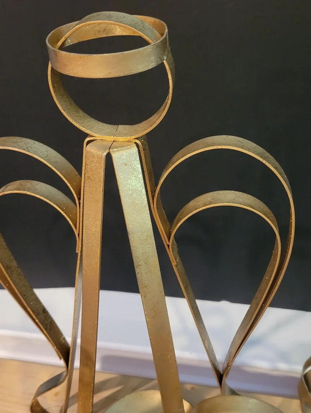 Set of 5 JCP Vintage Metal Angel Candle Tealight  Candle Holders 3 Sizes